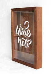 Копилка для винных пробок "Wine not", наклейка на стекле
