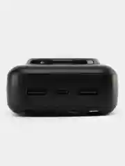 Power Bank с беспроводной зарядкой и встроенными кабелями lightning, USB, Type-c, microUSB