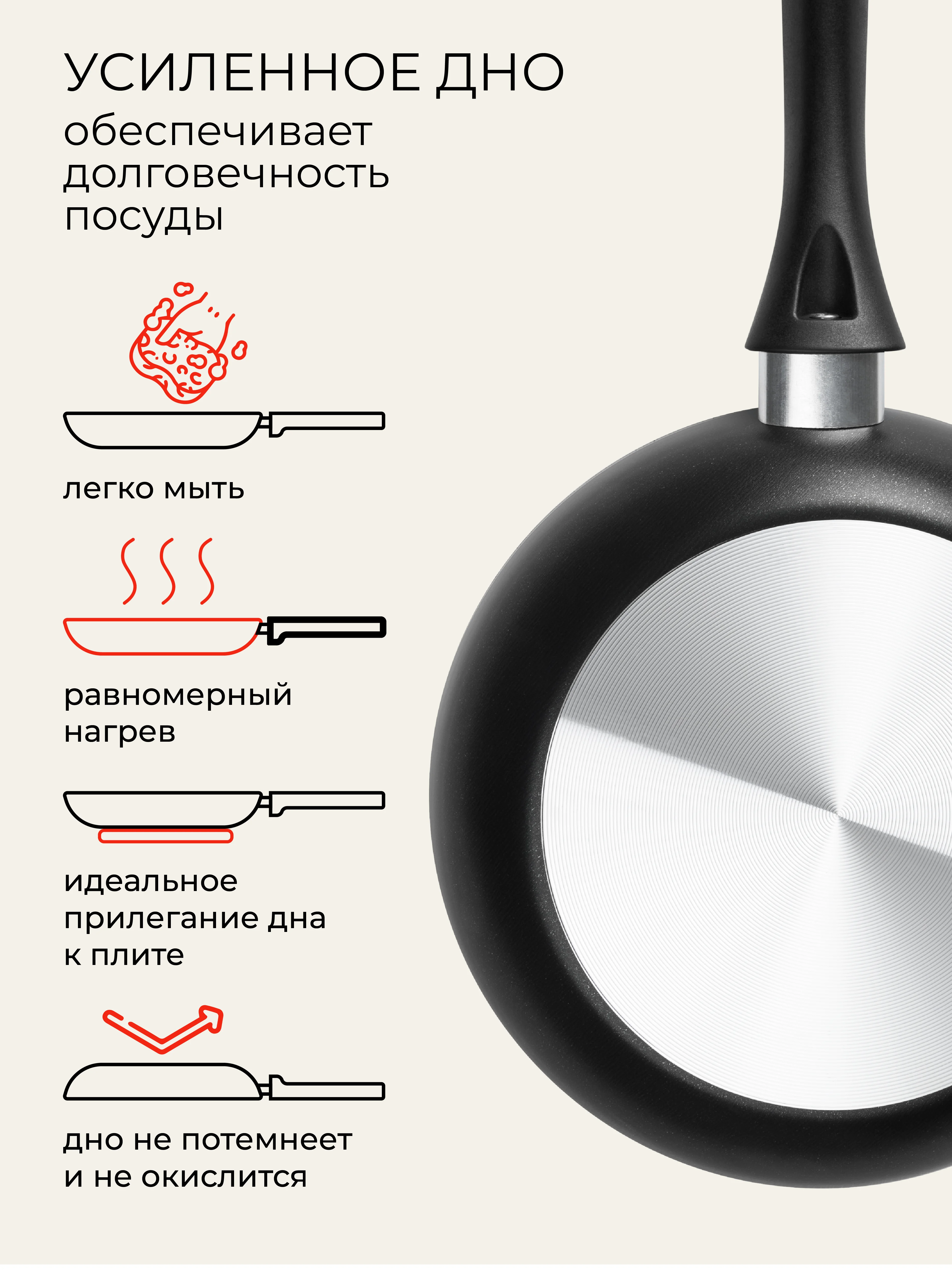 Сковорода блинная Doma Constant Promo 22см