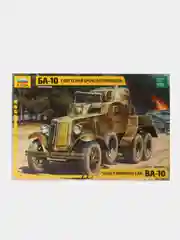 Зелёный хаки сборная модель Советский бронеавтомобиль БА-10 масштаб 1:35 КИТ Zvezda пластик