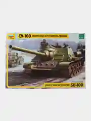 Зелёный хаки сборная модель Советский истребитель танков "СУ-100" масштаб 1:35 КИТ, пластик