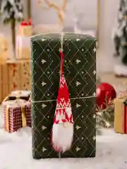 Алый елочные игрушки, новогодние Игрушки на ёлку Гномики 1 шт и набор 4 шт