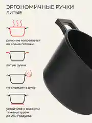 Кастрюля литая Unifico May day Tradition, 3л, 5 л
