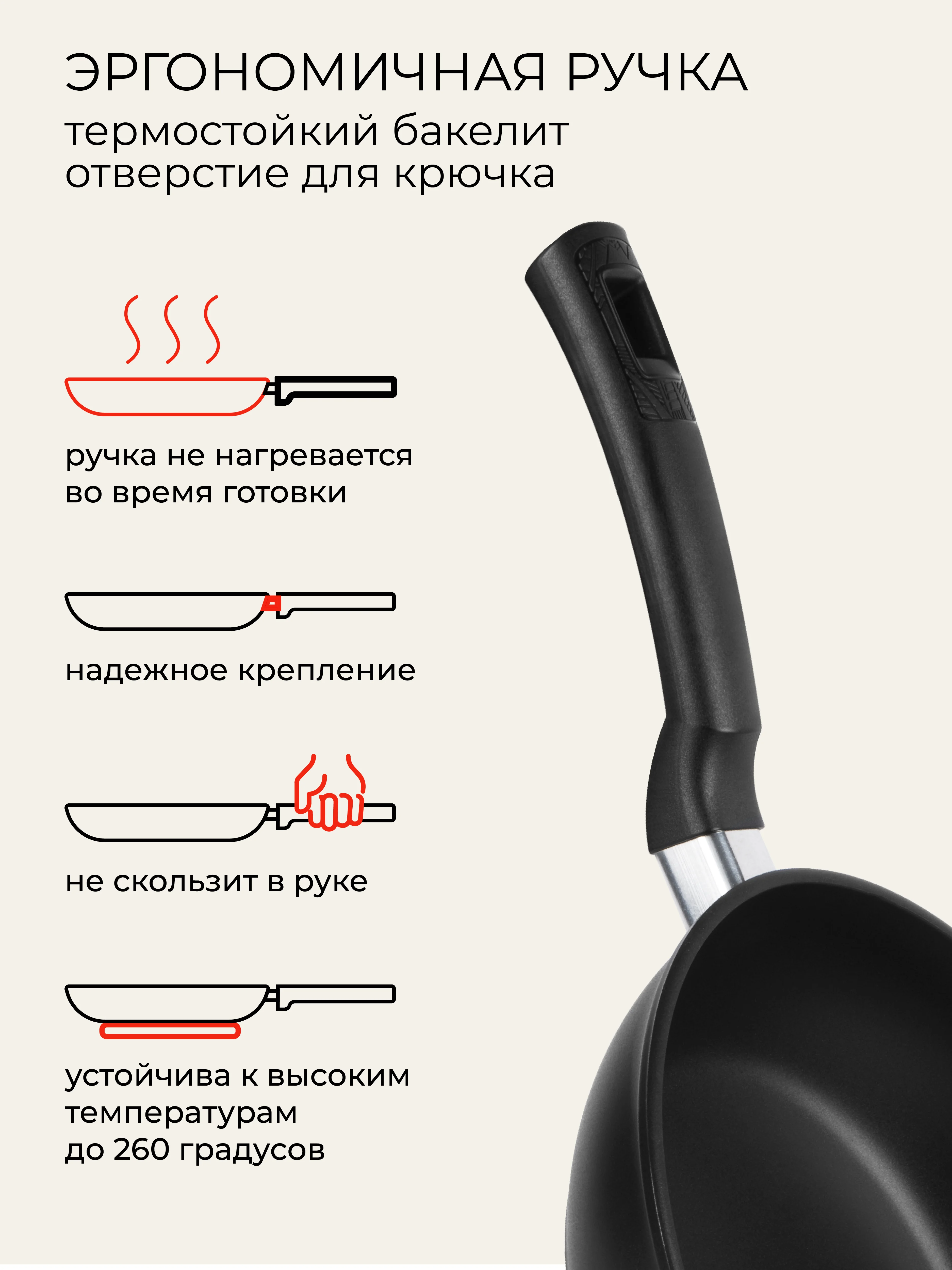 Сковорода литая Unifico My day Tradition 22см