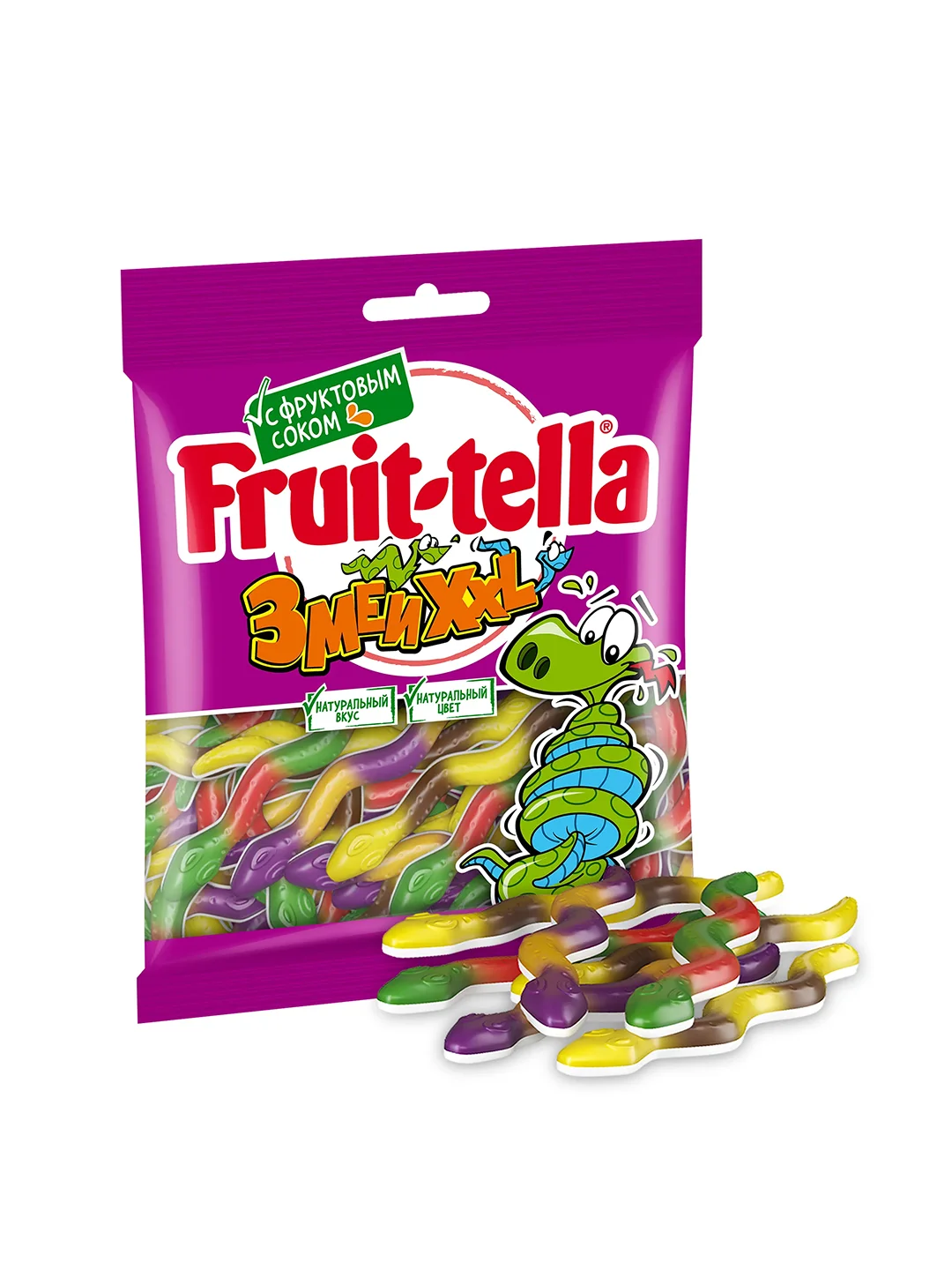 FRUITTELLA Мармелад жевательный Змеи XXL 70г