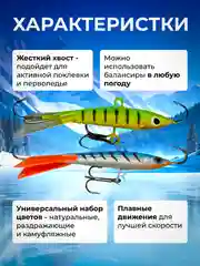 Набор зимних балансиров из 5 шт