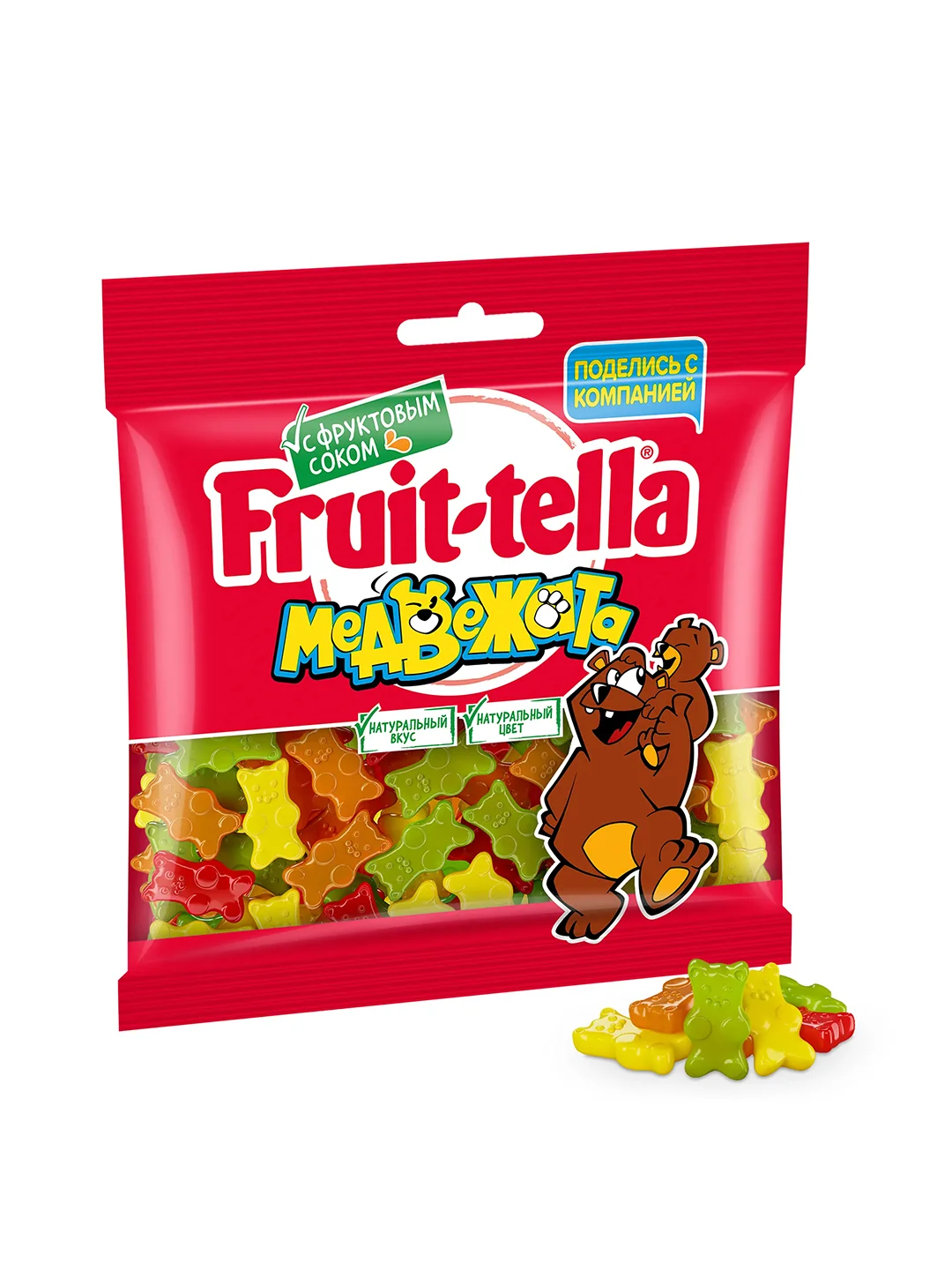 FRUITTELLA Жевательная резинка мармелад Мишки 150г