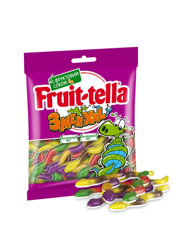 FRUITTELLA Мармелад жевательный Звери микс 70г