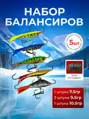 Набор зимних балансиров 5 шт