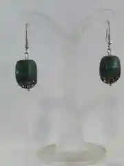 Серьги зеленая яшма, натуральный камень