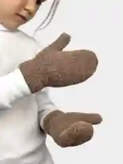 Варежки детские вязаные зимние