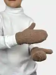 Варежки детские вязаные зимние