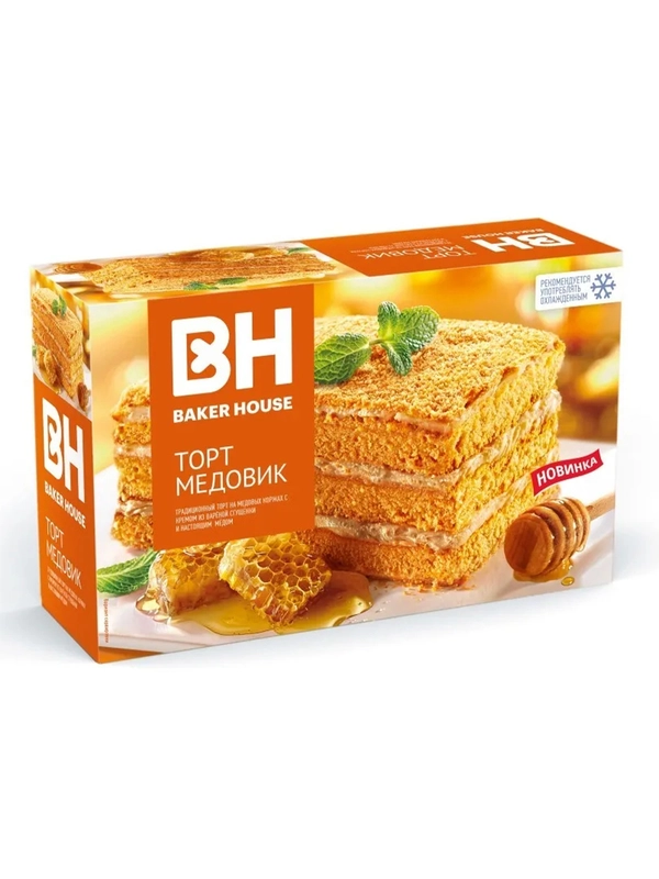 Торт бискв. Baker House Медовик 350г