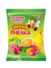 Конфеты B&B "Задорная пчелка" желейные с начинкой (микс) 250г