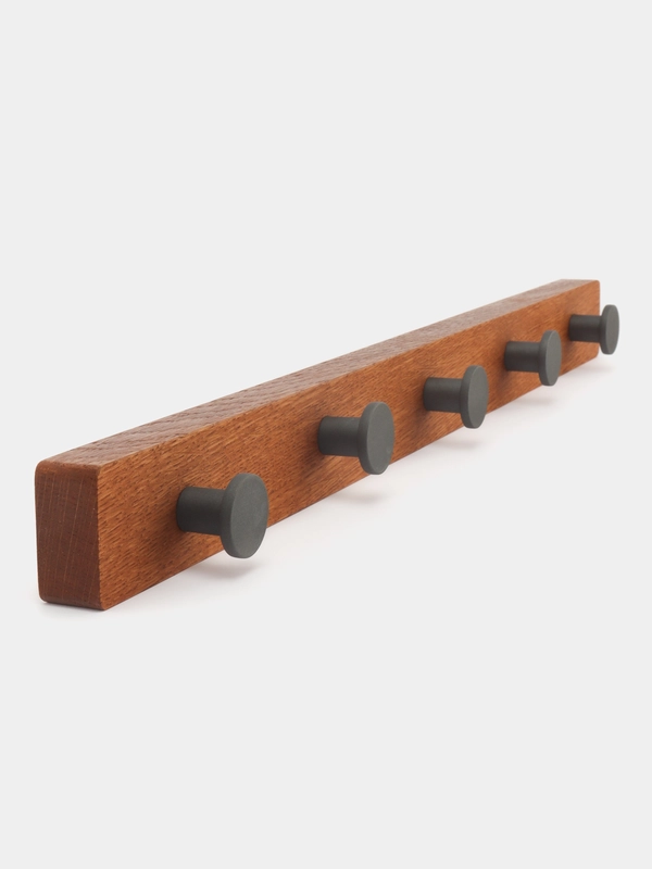 Вешалка для одежды настенная Hanger Graphite, 5 крючков