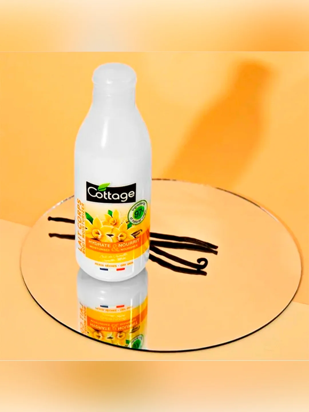 COTTAGE Молочко для тела ВАНИЛЬ/ Body Moisturizer – Vanilla Milk - Dry  Skin, 200 мл