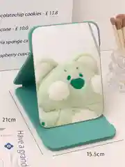 Мятный зеркало настольное для макияжа, косметическое, складное