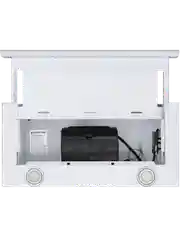 Белый телескопическая вытяжка MEFERI SLIDEBOX60WH GLASS ULTRA, 60 см, белый