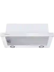 Белый телескопическая вытяжка MEFERI SLIDEBOX60WH GLASS ULTRA, 60 см, белый