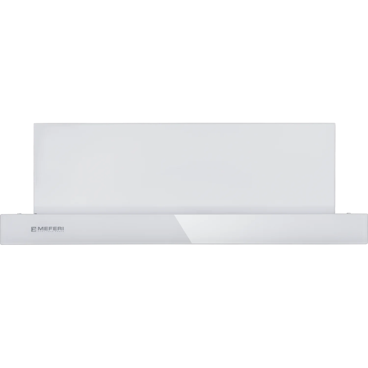 Белый телескопическая вытяжка MEFERI SLIDEBOX60WH GLASS ULTRA, 60 см, белый