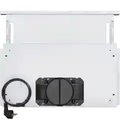 Белый телескопическая вытяжка MEFERI SLIDEBOX60WH GLASS ULTRA, 60 см, белый