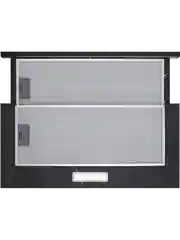Черный телескопическая вытяжка MEFERI SLIDEBOX60BK LIGHT, 60 см, черный, 650m3/h