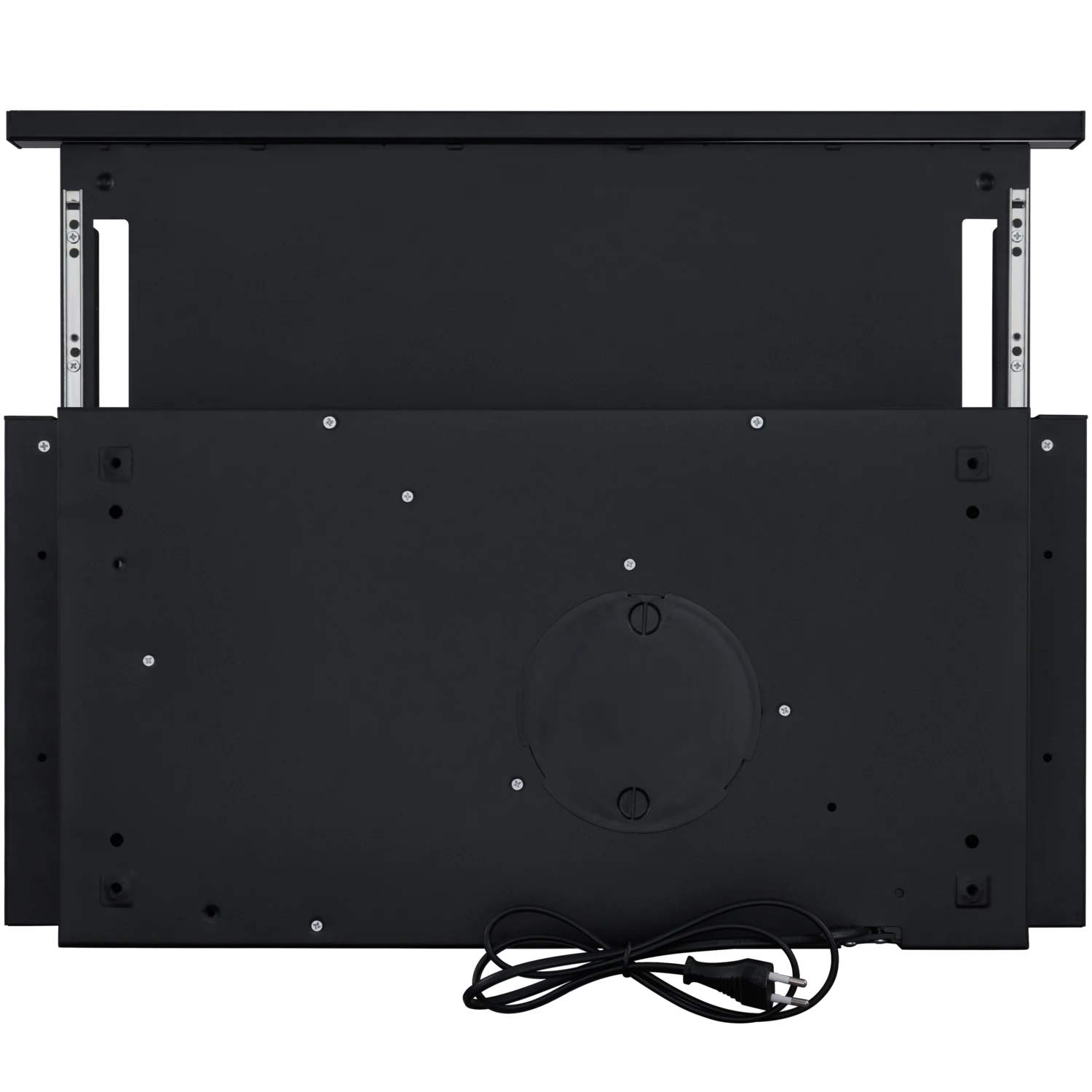 Черный телескопическая вытяжка MEFERI SLIDEBOX60BK LIGHT, 60 см, черный, 650m3/h