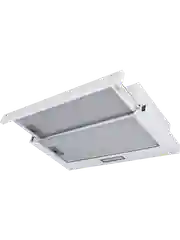 Белый телескопическая вытяжка MEFERI SLIDEBOX60WH LIGHT, 60 см, белый, отвод, циркуляция