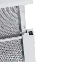 Белый телескопическая вытяжка MEFERI SLIDEBOX60WH LIGHT, 60 см, белый, отвод, циркуляция