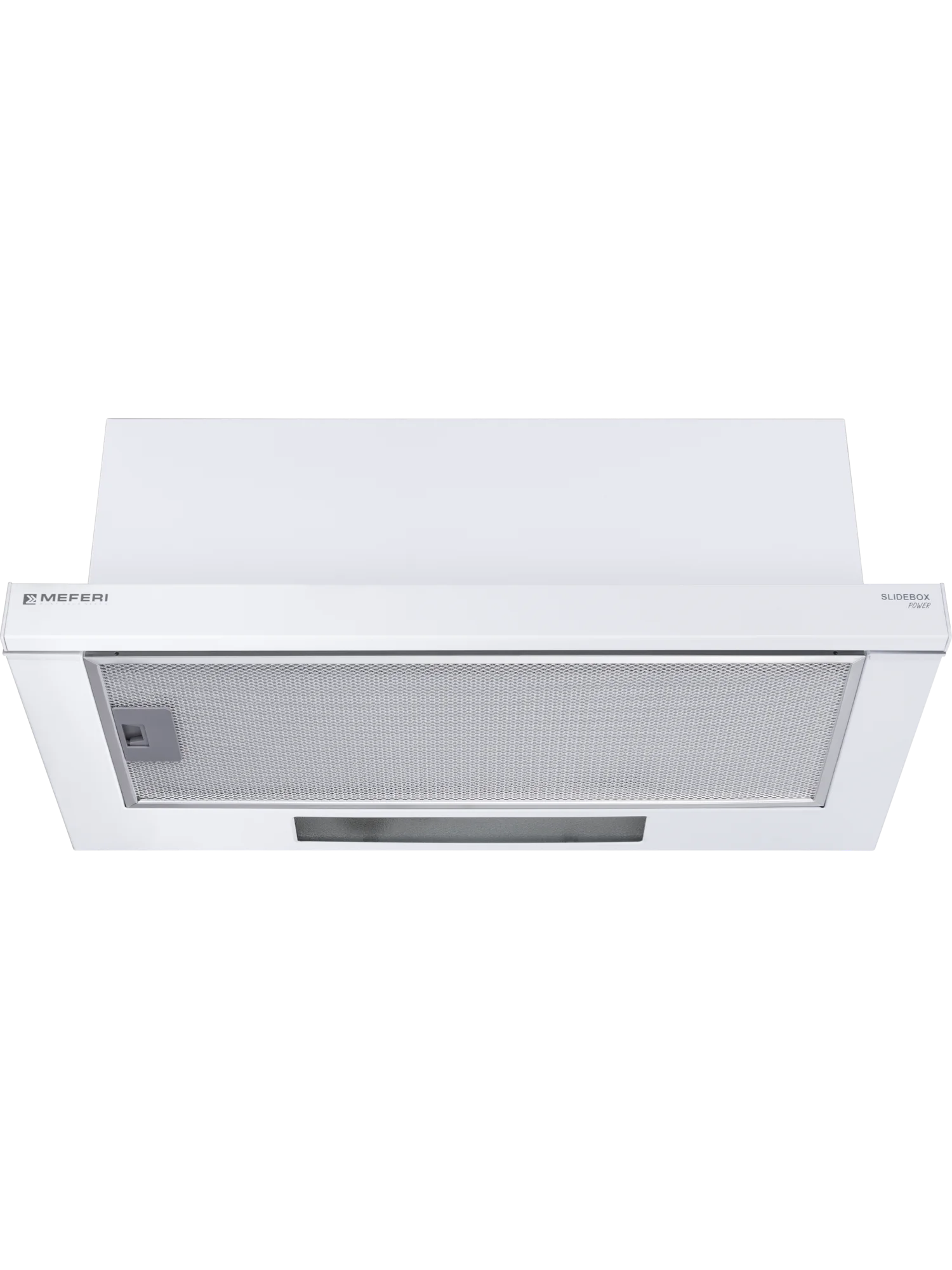 Белый телескопическая вытяжка MEFERI SLIDEBOX60WH POWER, 60 см, белая
