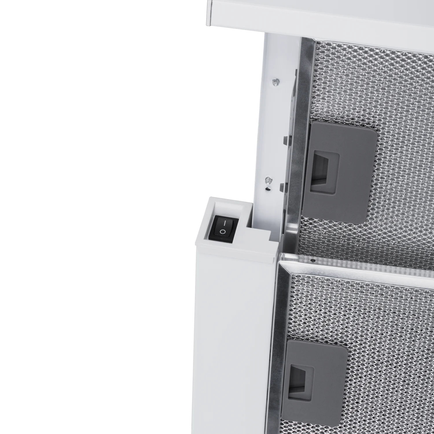 Белый телескопическая вытяжка MEFERI SLIDEBOX60WH POWER, 60 см, белая