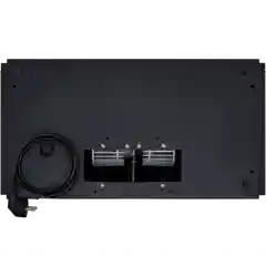 Черный выдвижная вытяжка встраиваемая MEFERI SLIDEBOX60BK GLASS ULTRA, черная телескопическая