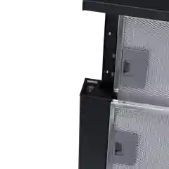 Черный телескопическая вытяжка на кухню встраиваемая MEFERI SLIDEBOX60BK POWER, 60 см, черный