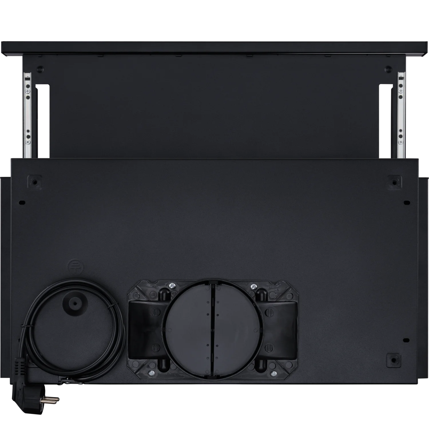 Черный телескопическая вытяжка на кухню встраиваемая MEFERI SLIDEBOX60BK POWER, 60 см, черный