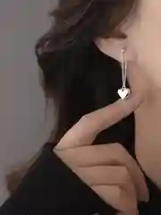 Серебряный компплект украшений, бижутерия, серьги, браслет, подарок на Новый год