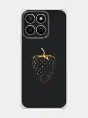 Разноцветный силиконовый чехол на Honor X7c / Хонор X7c прозрачный, с принтом, защита камеры