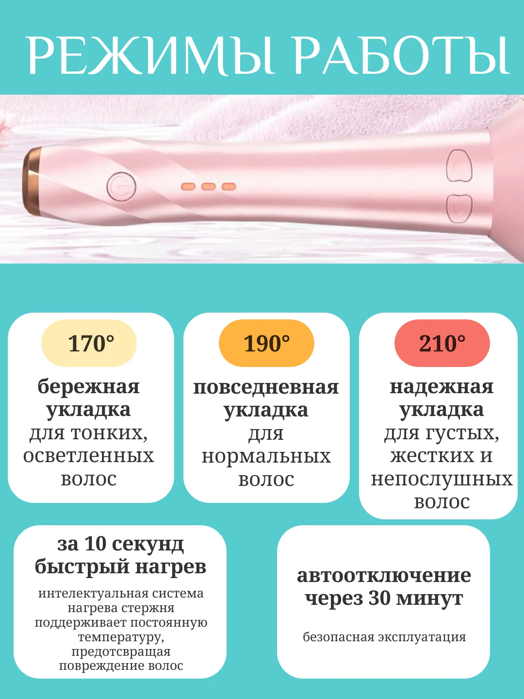 Плойка для локонов автоматическая, стайлер для волос