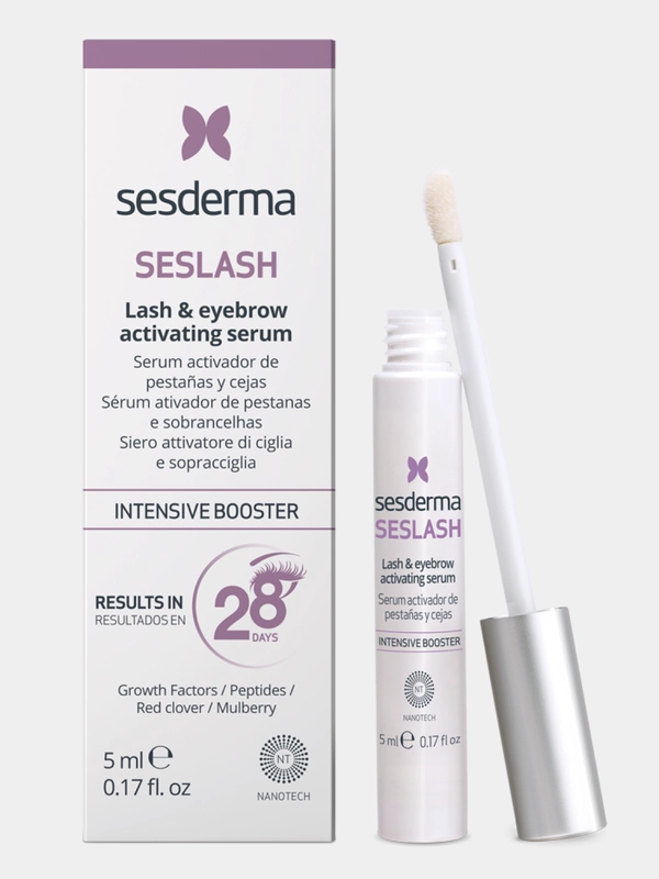Sesderma SESLASH Сыворотка активатор для роста ресниц и бровей, с аппликатором, 5 мл