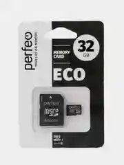 Карта памяти Perfeo microSD 32GB High-Capacity (Class 10) с адаптером economy series