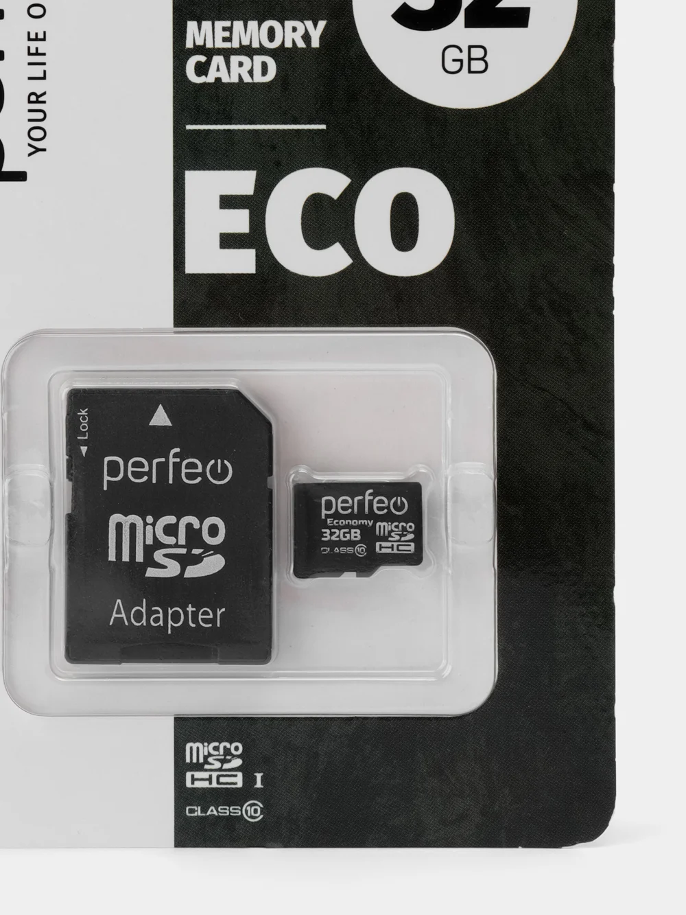 Карта памяти Perfeo microSD 32GB High-Capacity (Class 10) с адаптером economy series