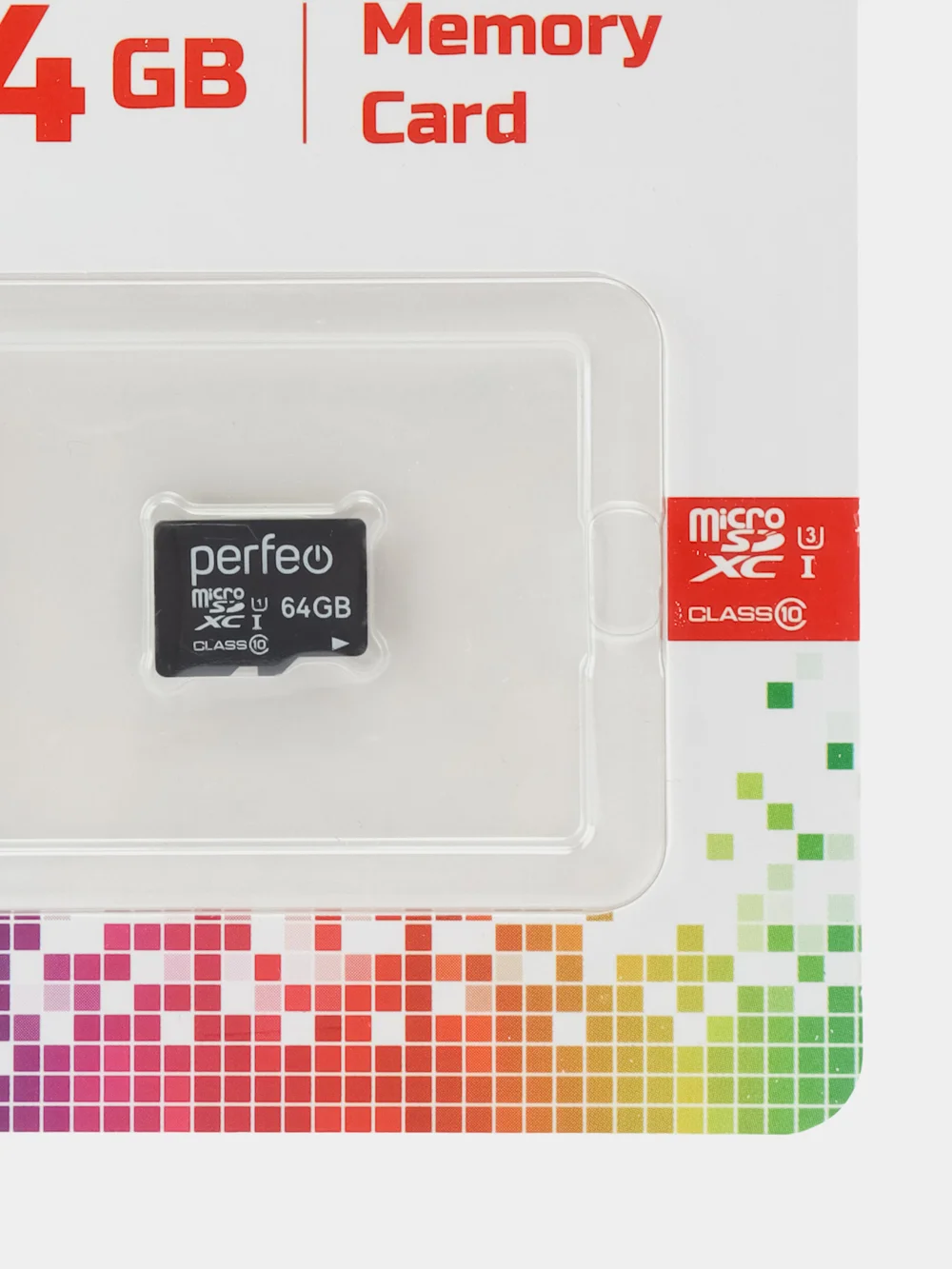 Карта памяти Perfeo microSDXC 64GB High-Capacity (Class 10) UHS-1 без адаптера