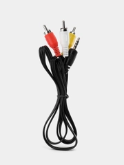 Шнур 3.5 шт 4C/3RCA 1.0м (C-1793/1792S) CADENA распайка VLRG
