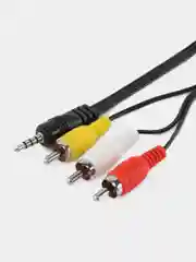 Шнур 3.5 шт 4C/3RCA 1.0м (C-1793/1792S) CADENA распайка VLRG