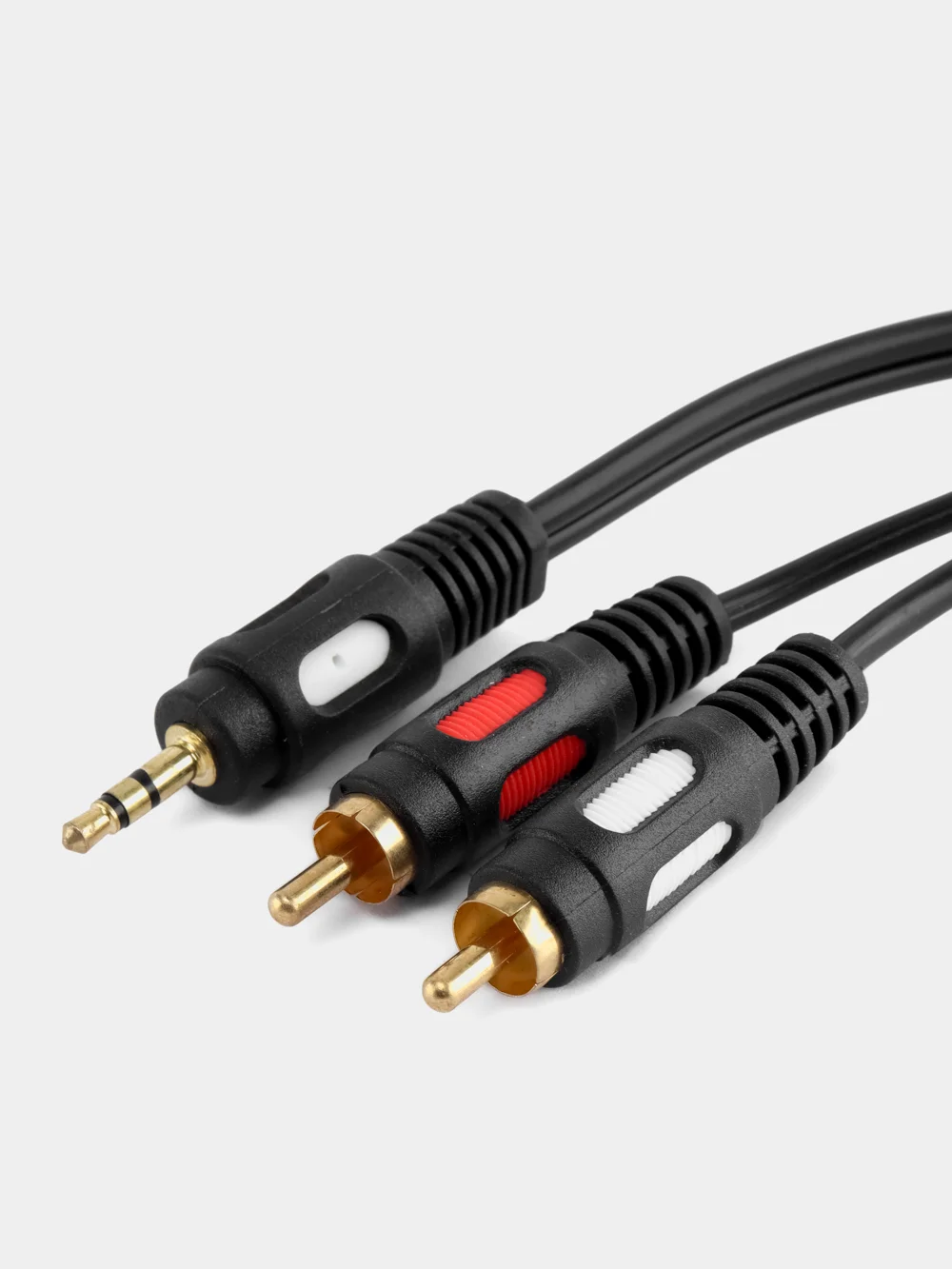 Шнур 3.5 шт стерео/2RCA 1.5м (62-017) ALENCOM Plastic-Gold