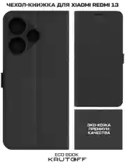 Чехол-книжка Krutoff Eco Book для Xiaomi Redmi 13/Poco M6 4G черный