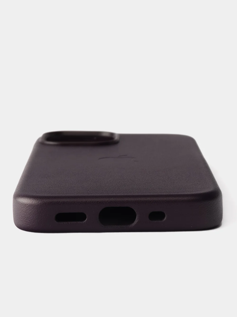 Тёмно-бордовый кожаный чехол Leather Case для iPhone 13 mini с функцией MagSafe