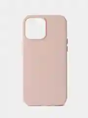 Розовый кожаный чехол Leather Case для iPhone 13 Pro Max с функцией MagSafe