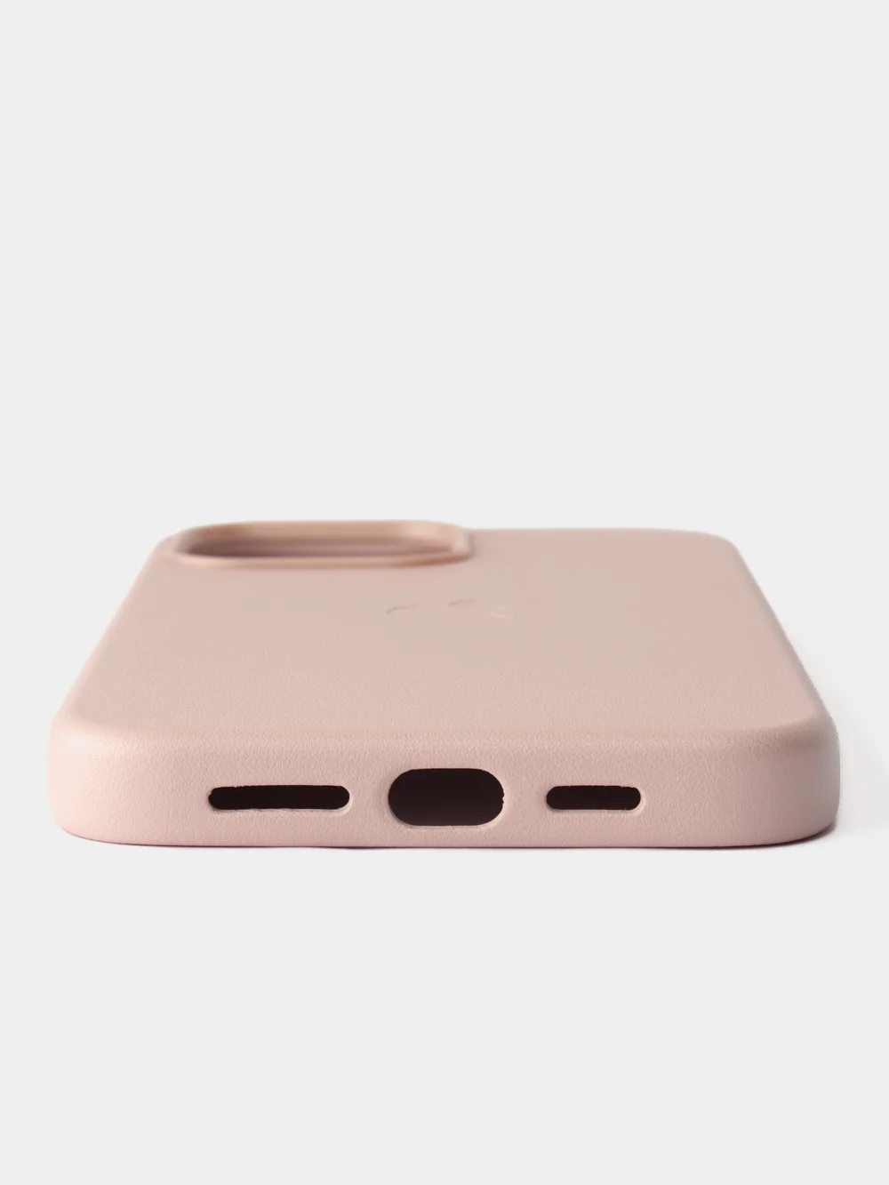 Розовый кожаный чехол Leather Case для iPhone 13 Pro Max с функцией MagSafe
