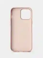 Розовый кожаный чехол Leather Case для iPhone 13 Pro Max с функцией MagSafe