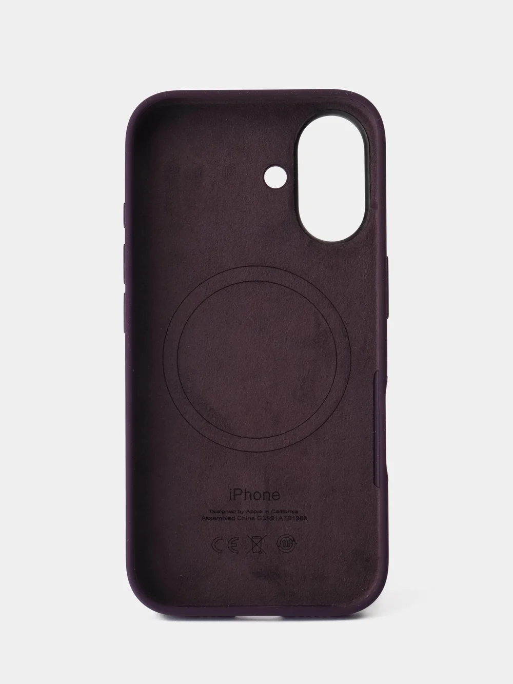 Синий меланж iphone 16 silicon case/силиконовый чехол MagSafe для iPhone 16